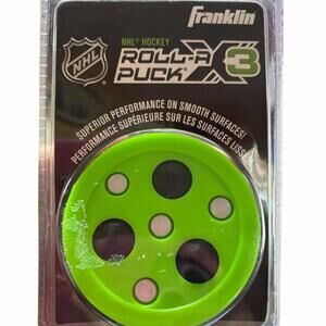 Franklin NHL Street Hockey Roll-A Puck X3, Rolling Balls For Gliding, Green